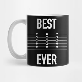 Best Dad Ever Guitar Chords. Father tablature. Mug